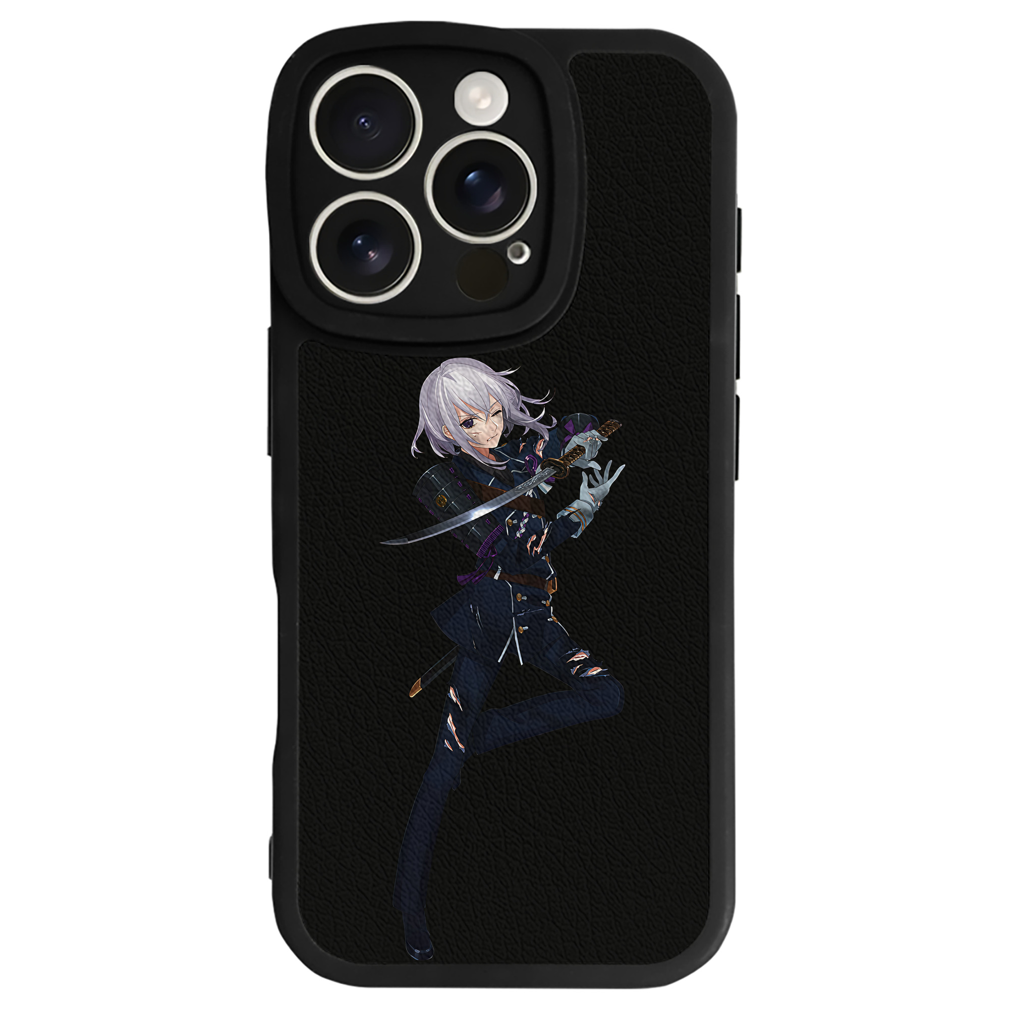 （画像用） 刀剣乱舞 Touken Ranbu 【iPhone 16シリーズ対応】シリコンスマホケース（レザー調） 材質：シリコン